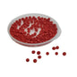 12/0 Opaque Glass Seed Beads 2 MM (3000+ Pieces, 50 GMs) Hole:1 MM Seed Red For Jewellery Making DIY Arts Crafts [ac-bds-00117-m5]