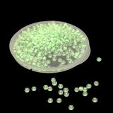 Glow In The Dark 11/0 Glass Seed Beads 2 MM (650+ Pieces) Hole:1 MM Seed Lemon Green For Jewellery Making DIY Arts Crafts [ac-bds-00138-m4]