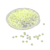 Glow In The Dark 11/0 Glass Seed Beads 2 MM (650+ Pieces) Hole:1 MM Seed Lemon Green For Jewellery Making DIY Arts Crafts [ac-bds-00138-m4]