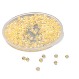 Glow In The Dark 11/0 Glass Seed Beads 2 MM (650+ Pieces) Hole:1 MM Seed Golden Yellow For Jewellery Making DIY Arts Crafts [ac-bds-00138-m7]