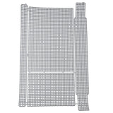 Embroidery Canvas Mesh Plastic Sheets 10x16 Inch (1 Piece) Hole 4x4mm For Accessories Bag Purse Rectangle White For Cross Stitching DIY Crochet Crafts