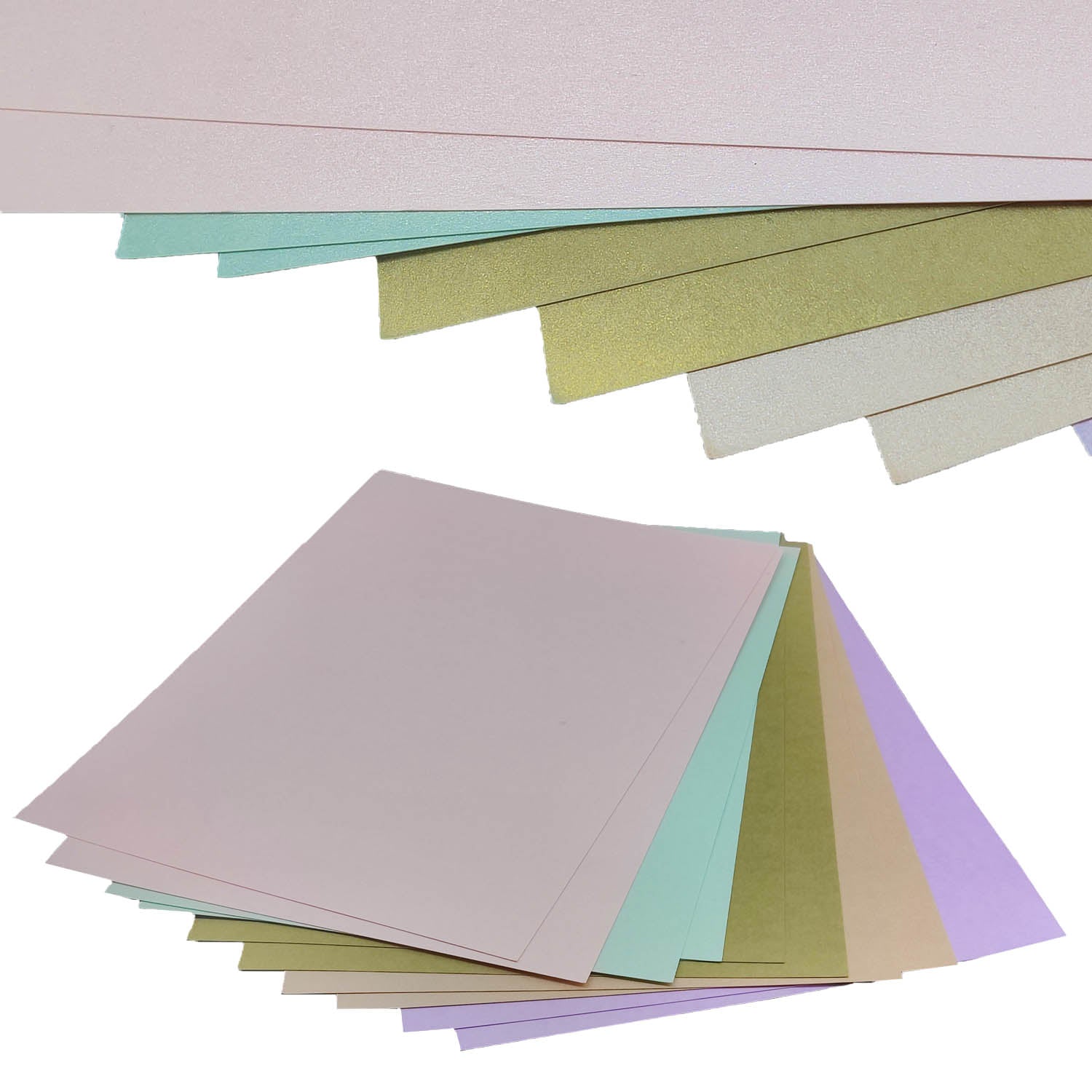 Metallic Board Case Binding Papers (10 Sheets, 5 Mixed Colors, 200 to 220 GSM, A4 Size) For Art & Crafts Invitation Tags Brochures Boxes