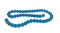 Crackle Glasss Beads 8 MM Hole Size:1 MM Round Peacock Blue For Jewellery Making (1 String, 100 Beads) [ac-bds-00032-m9]