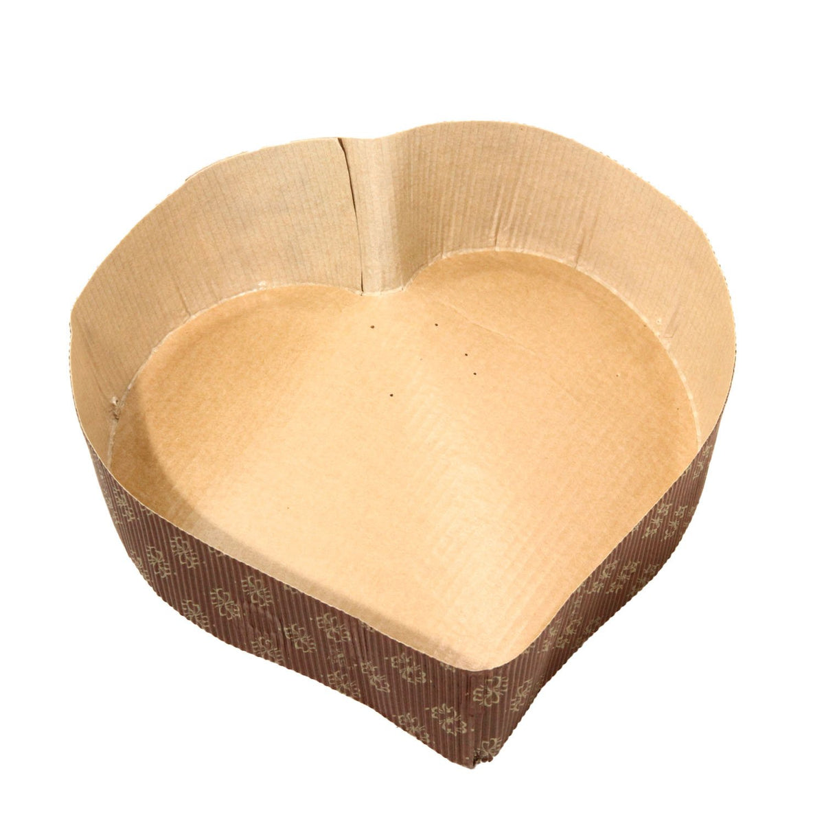 Paper Cup Cake Loaf Baking (Pack of 2) For 100 Grams Serving Tray Mould Liner 7x1.5 Inch / 18x4 CM Brown Heart [ac-homektchn-00001-m6]