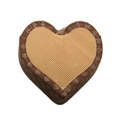 Paper Cup Cake Loaf Baking (Pack of 2) For 100 Grams Serving Tray Mould Liner 7x1.5 Inch / 18x4 CM Brown Heart [ac-homektchn-00001-m6]