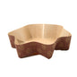 Paper Cup Cake Loaf Baking (Pack of 2) For 100 Grams Serving Tray Mould Liner 5.3x1.2 Inch / 13.5x3 CM Brown Star [ac-homektchn-00001-m7]