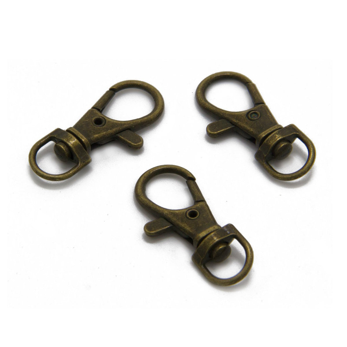 Alloy Lobster Clasps 360 Degree Swivel (Pack of 5 pieces) Antique Bronze 35x16x6xmm Color For Key Chain and Jewellery Making  [ac-jwlsupp-00007-m1]