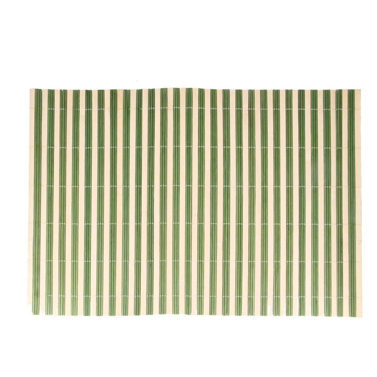 Bamboo Lace Wooden Reversible Table Mats For Dining Table 45x30cm Rectangle (Pack of 1) [Green & Beige] [ac-lfstylnaccs-00007-m6]