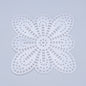 Embroidery Canvas Mesh Plastic Sheets 4.5x4.5 Inch (1 Piece) Hole 4x4mm Flower White For Cross Stitching DIY Knitting Crochet Crafts [ac-sewsupp-00006-m10]