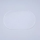 Embroidery Canvas Mesh Plastic Sheets 8x5 Inch (1 Piece) Hole 4x4mm Oval White For Cross Stitching DIY Sewing Knitting Crochet Crafts [ac-sewsupp-00006-m11]