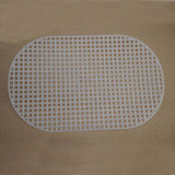 Embroidery Canvas Mesh Plastic Sheets 8x5 Inch (1 Piece) Hole 4x4mm Oval White For Cross Stitching DIY Sewing Knitting Crochet Crafts [ac-sewsupp-00006-m11]