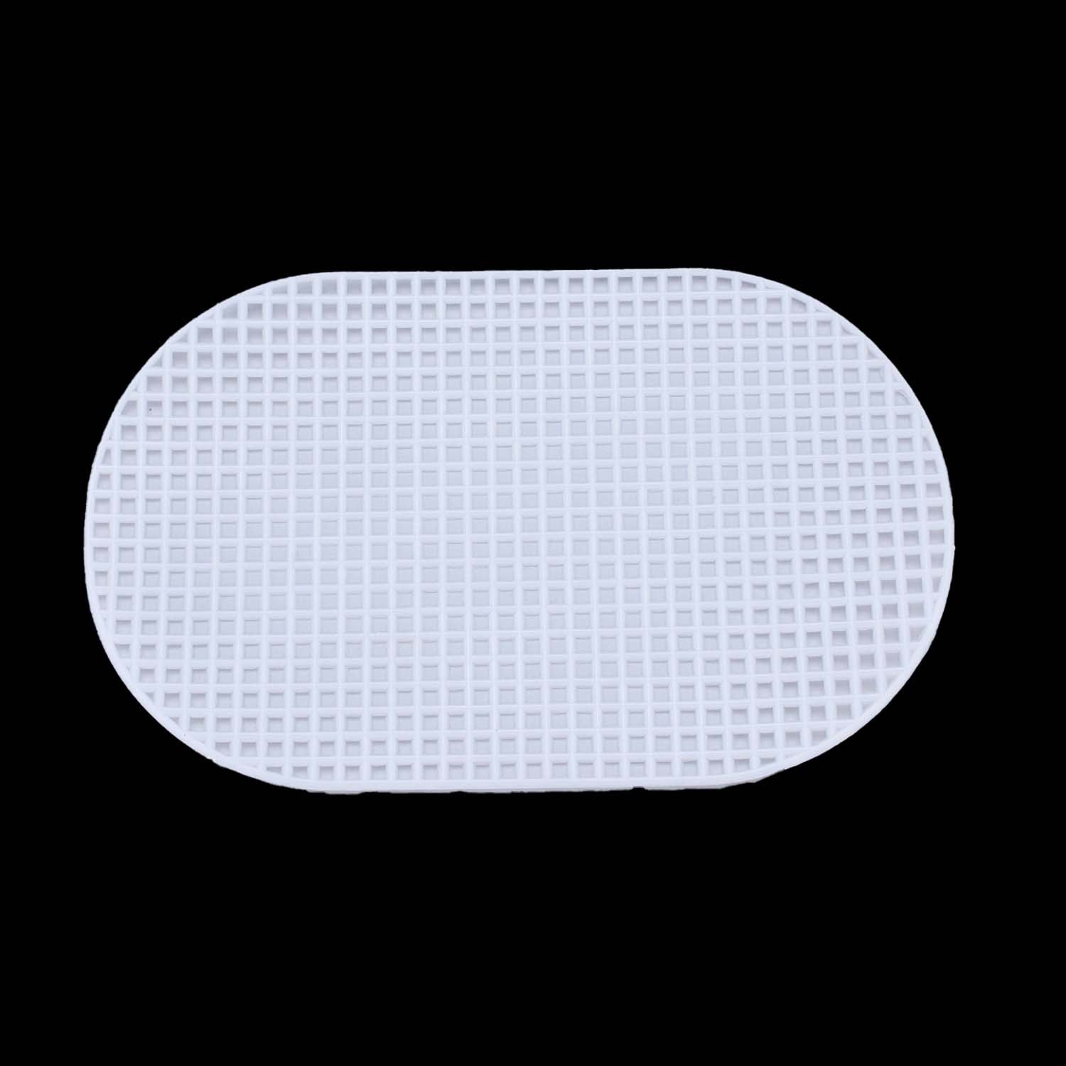 Embroidery Canvas Mesh Plastic Sheets 8x5 Inch (1 Piece) Hole 4x4mm Oval White For Cross Stitching DIY Sewing Knitting Crochet Crafts [ac-sewsupp-00006-m11]