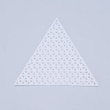 Embroidery Canvas Mesh Plastic Sheets 3 Inch (1 Piece) Hole 4x4mm Triangle White For Cross Stitching DIY Sewing Knitting Crochet Crafts [ac-sewsupp-00006-m12]