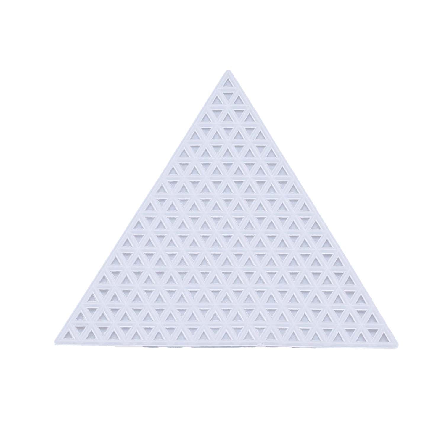 Embroidery Canvas Mesh Plastic Sheets 3 Inch (1 Piece) Hole 4x4mm Triangle White For Cross Stitching DIY Sewing Knitting Crochet Crafts [ac-sewsupp-00006-m12]