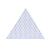 Embroidery Canvas Mesh Plastic Sheets 3 Inch (1 Piece) Hole 4x4mm Triangle White For Cross Stitching DIY Sewing Knitting Crochet Crafts [ac-sewsupp-00006-m12]