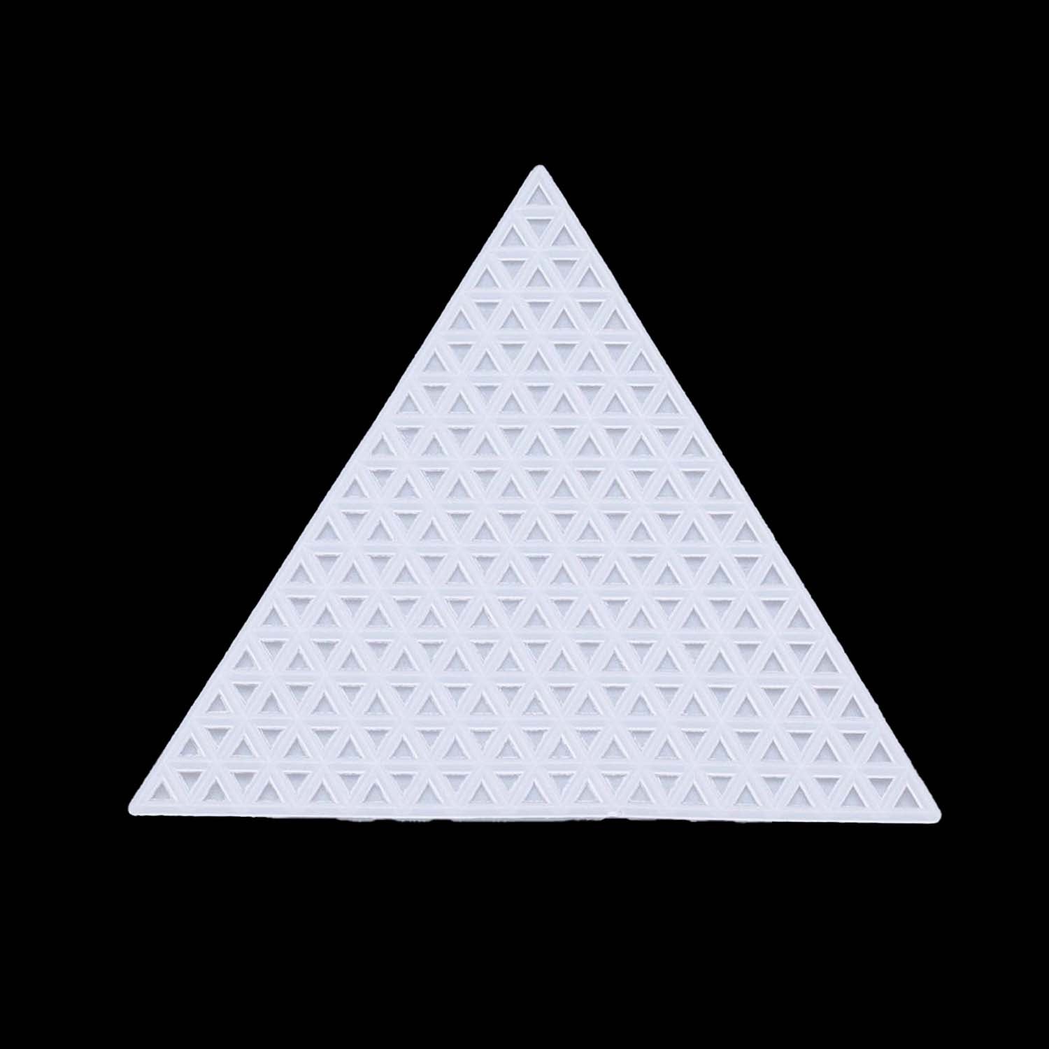 Embroidery Canvas Mesh Plastic Sheets 3 Inch (1 Piece) Hole 4x4mm Triangle White For Cross Stitching DIY Sewing Knitting Crochet Crafts [ac-sewsupp-00006-m12]