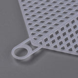 Embroidery Canvas Mesh Plastic Sheets 6x4.5 Inch (1 Piece) Hole 8mm Hexagon White For Cross Stitching DIY Knitting Crochet Crafts [ac-sewsupp-00006-m18]