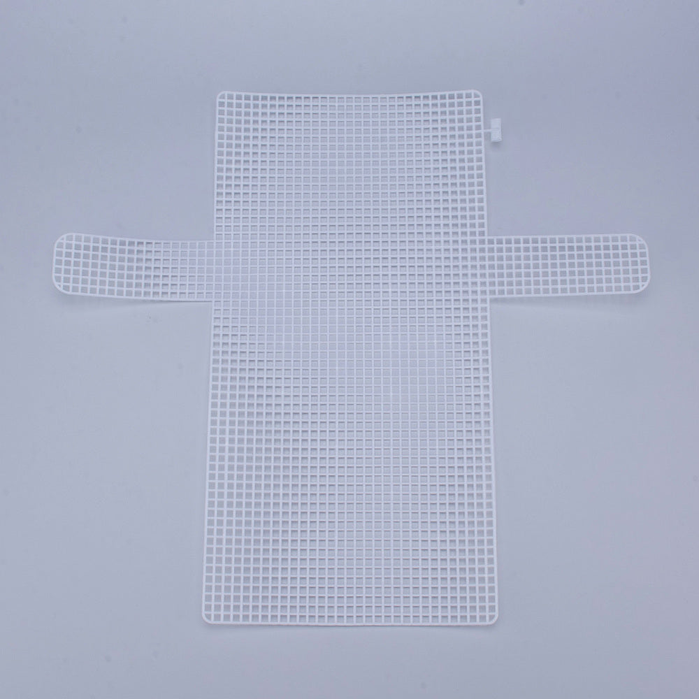 Embroidery Canvas Mesh Plastic Sheets 14x15 Inch (1 Piece) Hole 4x4mm Rectangle White For Cross Stitching DIY Knitting Crochet Crafts [ac-sewsupp-00006-m1]