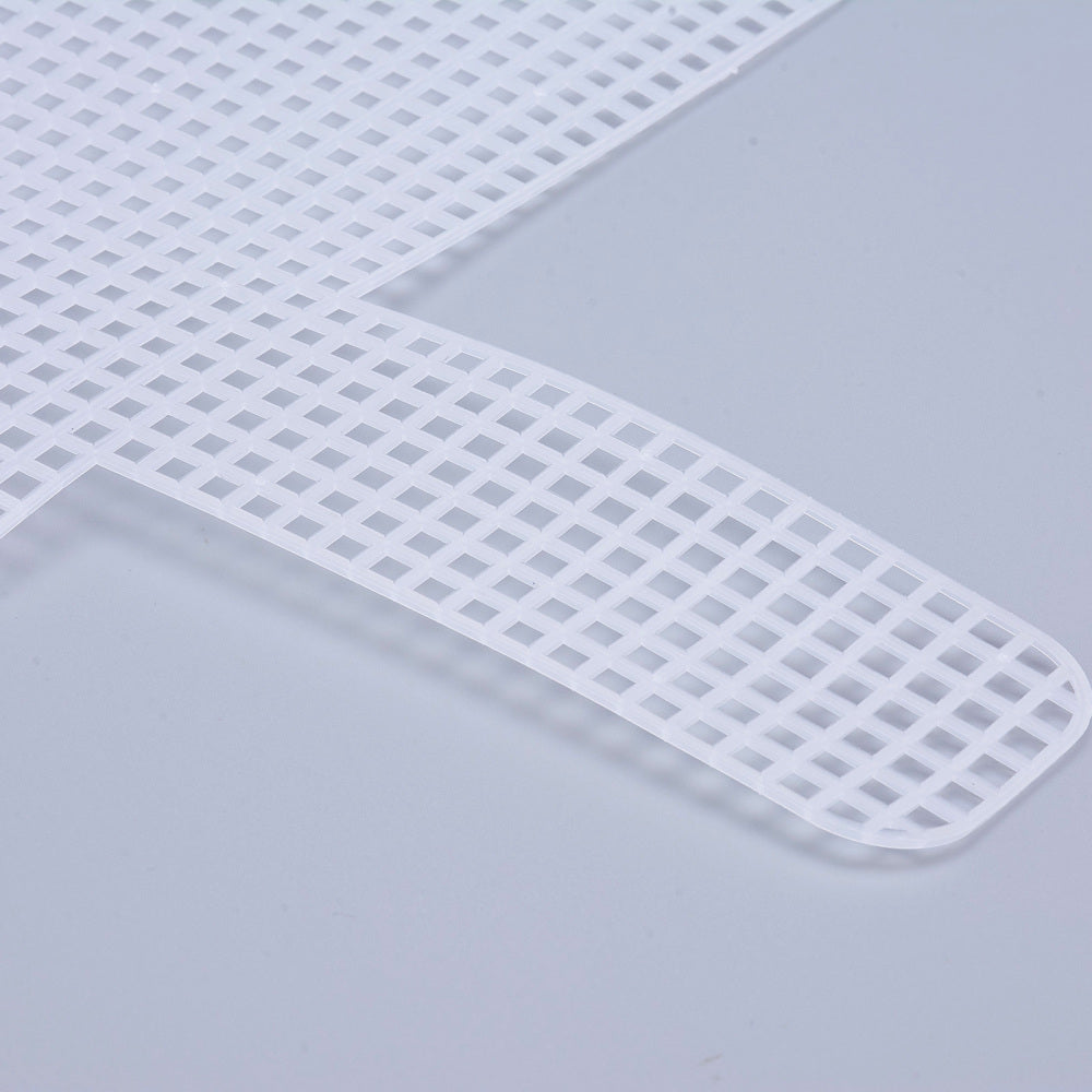 Embroidery Canvas Mesh Plastic Sheets 14x15 Inch (1 Piece) Hole 4x4mm Rectangle White For Cross Stitching DIY Knitting Crochet Crafts [ac-sewsupp-00006-m1]