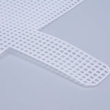 Embroidery Canvas Mesh Plastic Sheets 14x15 Inch (1 Piece) Hole 4x4mm Rectangle White For Cross Stitching DIY Knitting Crochet Crafts [ac-sewsupp-00006-m1]