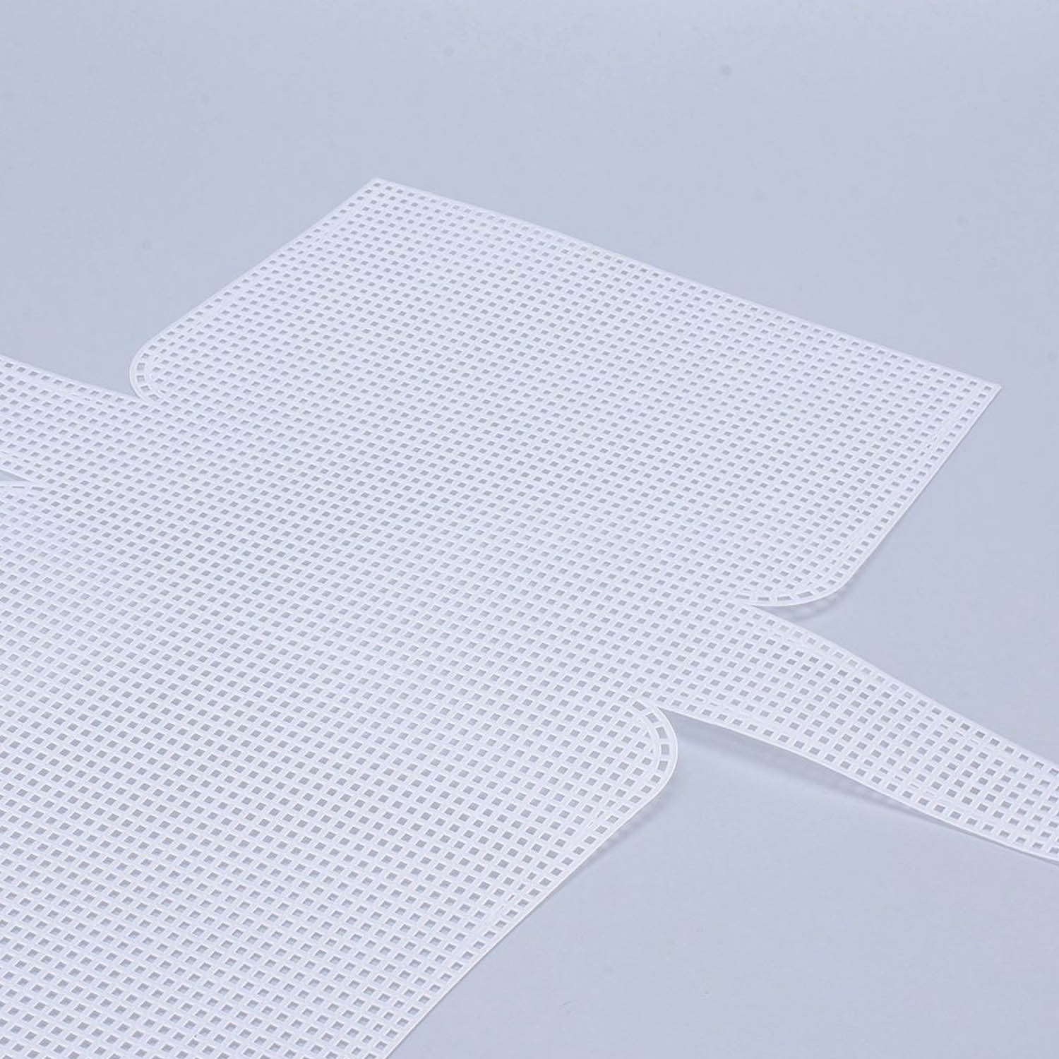 Embroidery Canvas Mesh Plastic Sheets 16x17 Inch (1 Piece) Hole 4x4mm Rectangle White For Cross Stitching DIY Knitting Crochet Crafts [ac-sewsupp-00006-m2]