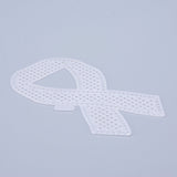 Embroidery Canvas Mesh Plastic Sheets 4.5x2.5 Inch (1 Piece) Hole 4x4mm Bowknot White For Cross Stitching DIY Knitting Crochet Crafts [ac-sewsupp-00006-m7]