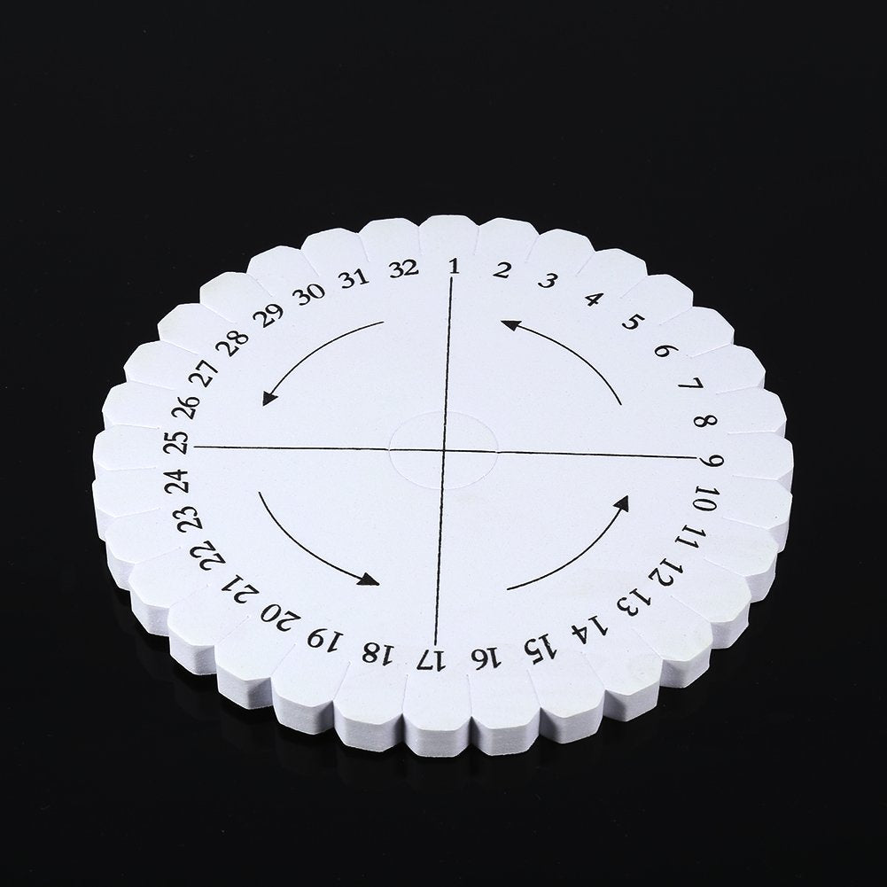 Foam Embroidery Sewing Disc 10 CM (1 Piece) Macrame Braiding Beading Craft Tool Round [jefs-dispcrdtool-00004-m2]