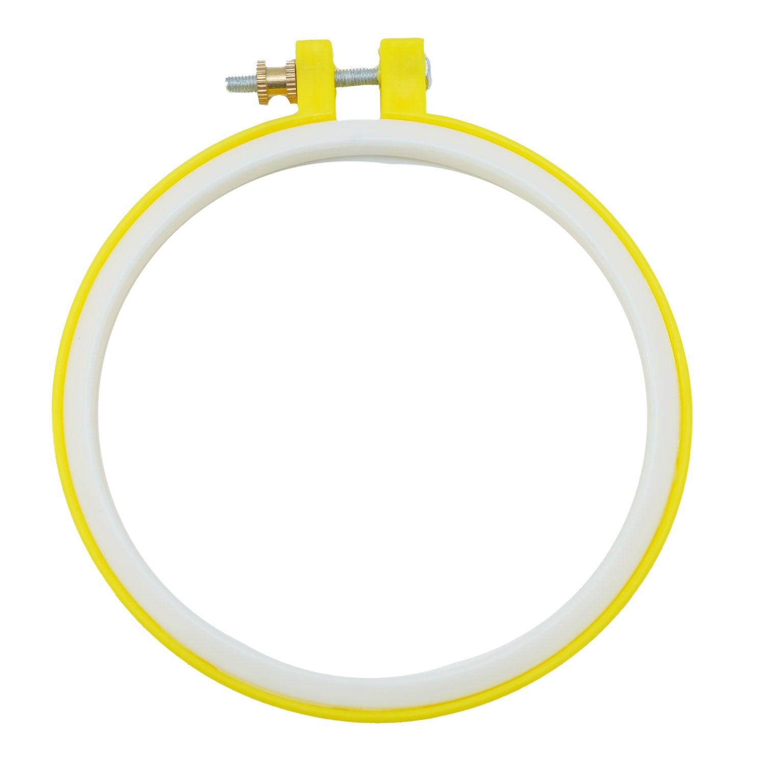 Acrylic Plastic Embroidery Hoop Ring Frame (6 PC Set) Sizes 5, 6, 7.5, 9, 10 Inch For Cross Stitching Art Sewing Painting Tool [jefs-dispcrdtool-00224-combo1]