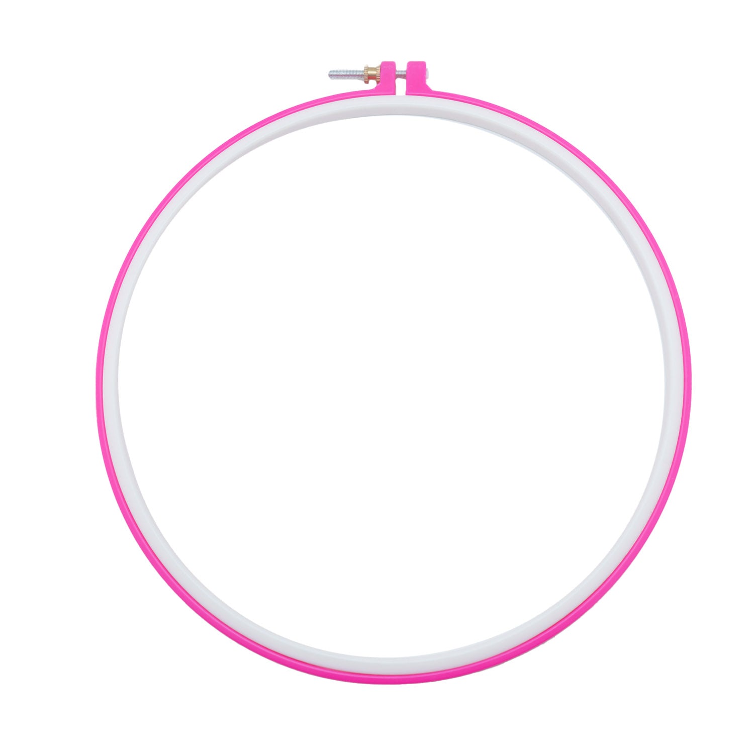 Acrylic Plastic Embroidery Hoop Ring Frame (6 PC Set) Sizes 5, 6, 7.5, 9, 10 Inch For Cross Stitching Art Sewing Painting Tool [jefs-dispcrdtool-00224-combo1]