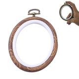 Acrylic Plastic Embroidery Hoop Ring Frame (1 Piece) 3x4 Inch Oval For Fabric Cross Stitching Art Sewing Painting Tool