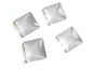 Glass Embellishments Cabochons 25x25x8xmm Square Transparent Color (Pack of 4 pieces) [jefs-embelshcabo-00001-m4]