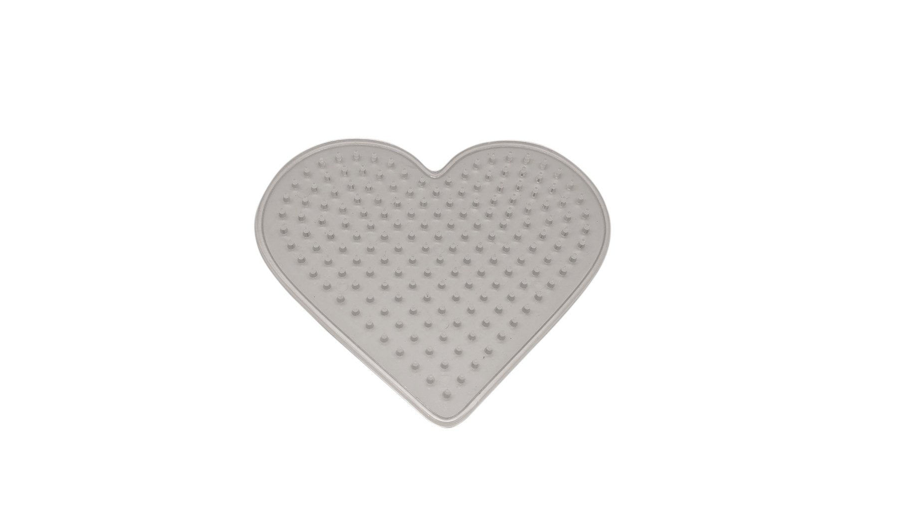 Plastic Pegboards For Aumni Crafts DIY Bead Fusion Kit And All Other Brands 5x5mm Fuse Beads 9x8x2xcm Heart Transparent Color (Sold as 1 piece) [jefs-gnrlcrftsupp-00009-m5]