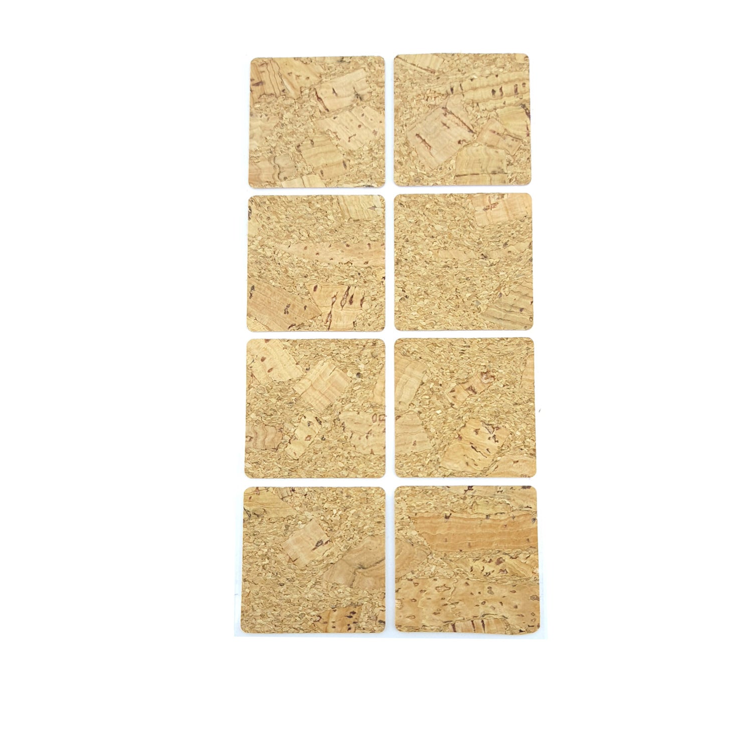 Self Adhesive Cork Stickers 3 CM Square (8 Pieces) Sheets Labels For DIY Crafts Coaster Utilities Decoration Party [jefs-gnrlcrftsupp-00042-m2]