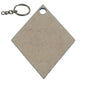 MDF Key Chain Bases With Steel Rings For DIY Painting Crafts [jefs-gnrlcrftsupp-00057]