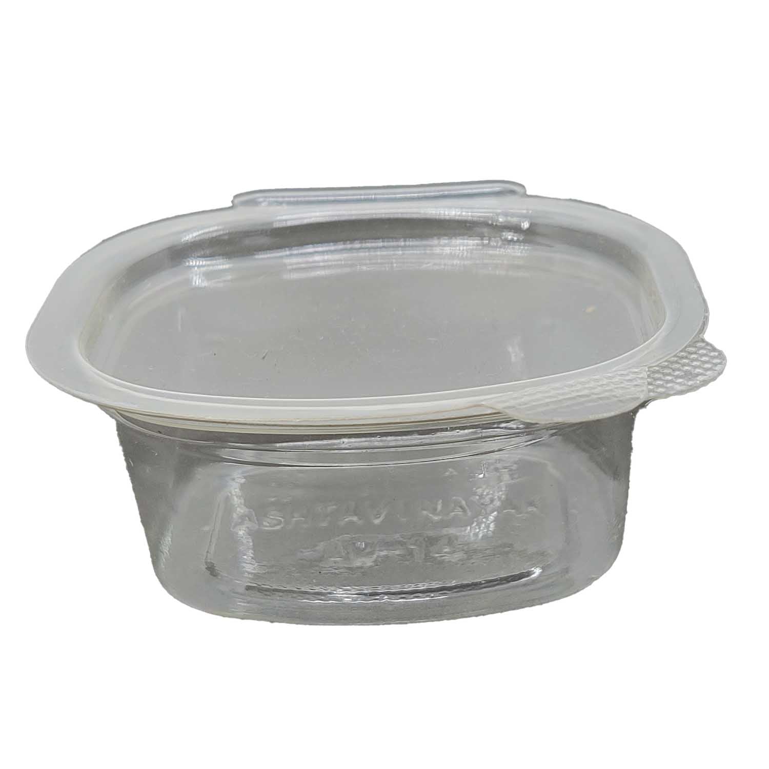 Small Plastic Containers (Pack of 10, Capacity 50 ML) 6x5x2.5 CM For Ketchup Sauce Jam Cream Disposable Multipurpose Food Sampling Storage  [jefs-pack-boxnsupp-00154-m2]