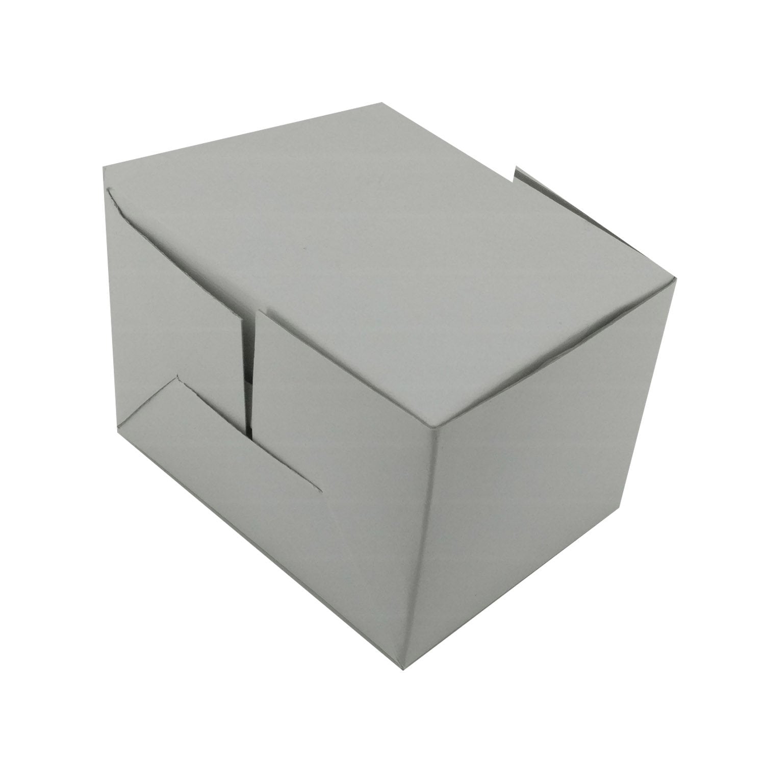 Cake Pastry Packing Paper Boxes (5 Pieces) 1 Cake Capacity 10x7.5x7.5 CM (4x3x3 Inch) White [jefs-pack-boxnsupp-00155-m1]