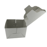 Cake Pastry Packing Paper Boxes (5 Pieces) 1 Cake Capacity 10x7.5x7.5 CM (4x3x3 Inch) White [jefs-pack-boxnsupp-00155-m1]