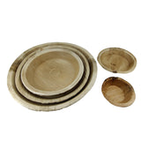 Areca Leaf Plates Round Disposable Eco Friendly Paakku Mattai For Food Serving [jefs-pack-boxnsupp-00168]