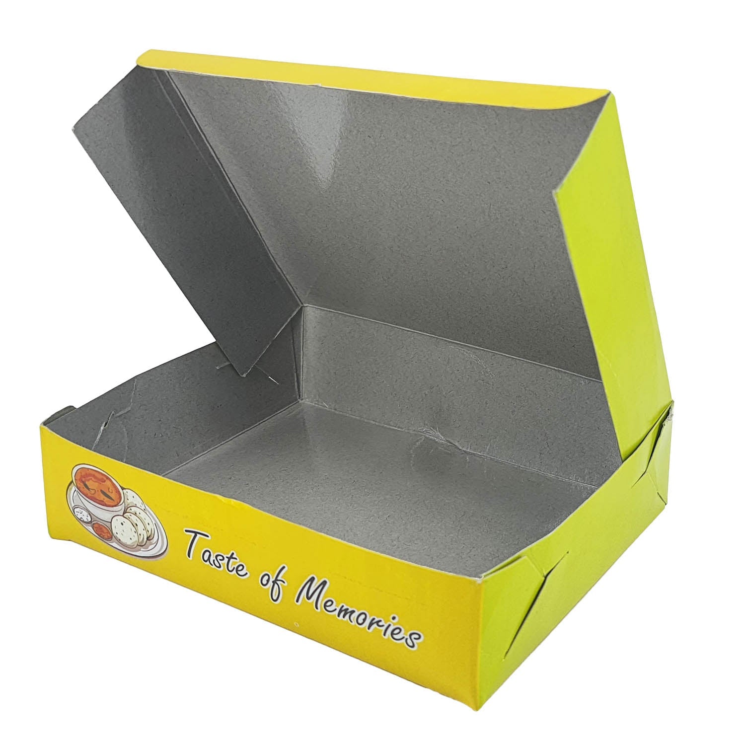 Idly Packing Paper Food Packaging Boxes 15x11x3.5 CM (Pack Of 100) Multicolor [bulk-jefs-pack-boxnsupp-00171-m1]