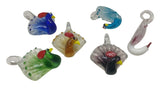 Lampwork Art on Glass Pendant Peacock 48x34x23xmm For Jewellery making [jefs-pndt-gnrl-00077]