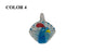 Lampwork Art on Glass Pendant Peacock 48x34x23xmm For Jewellery making [jefs-pndt-gnrl-00077]