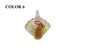 Lampwork Art on Glass Pendant Peacock 48x34x23xmm For Jewellery making [jefs-pndt-gnrl-00077]