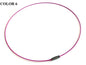 Choker Necklace Jewellery Making Steel Cords 1mm 17inch Circle [jefs-stringlace-00479]